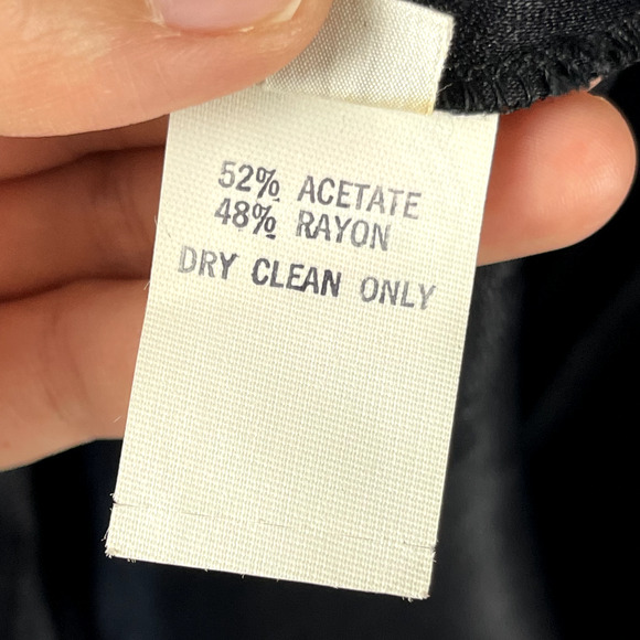 Vintage Mary Ann Restivo Kimono Duster Womens Large Black Tassel Union Made NWT - Picture 8 of 16